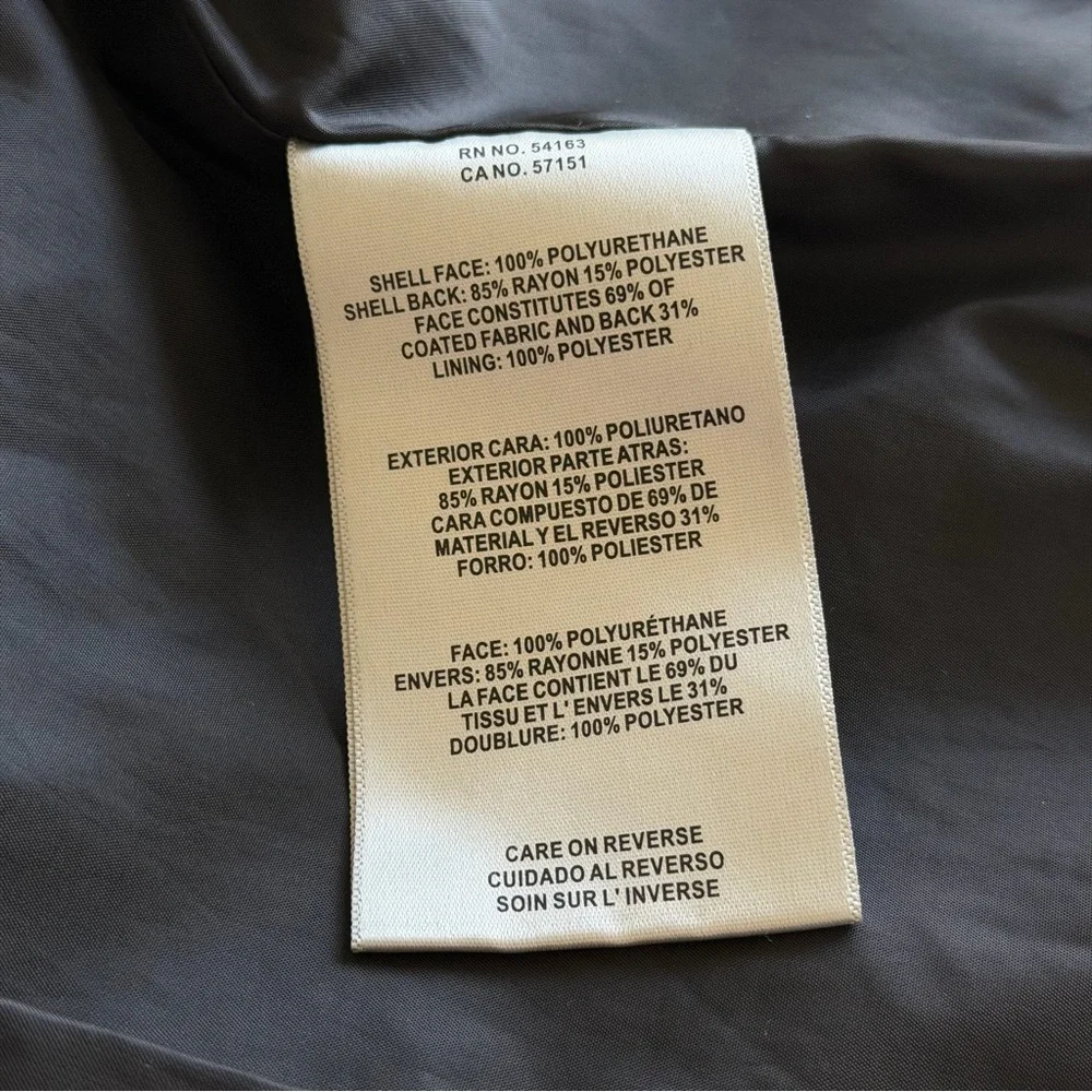 Levi’s Black Faux Leather Moto Biker Jacket — Women’s Medium - Picture 8 of 13